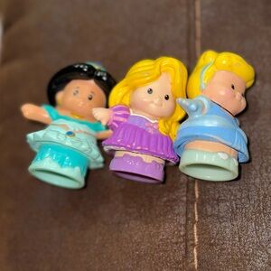 Disney little people Charming Princess- Jasmine Rapunzel Cinderella Play-set
